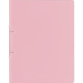 Brunnen Ringbuch Fact!A4 1,6cm Rückenbreite, PP, 2-Ring, rosa pastell, transparent