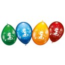 Luftballons mit Ziffer:1,  10&quot; VE = 8 Ballons