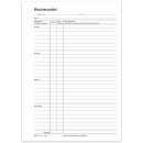 Wochenbericht - Wochenrapport, Block, 100 Blatt, perforiert, gelocht, DIN A4