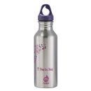 Step by Step Trinkflasche Edelstahl Design: &quot;Purple...