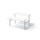 Doppelarbeitsplatz Varia, 1600 x 800 je Tisch, höhenverstellbar 650-1250mm, Platte weiß, Gestell: weiß