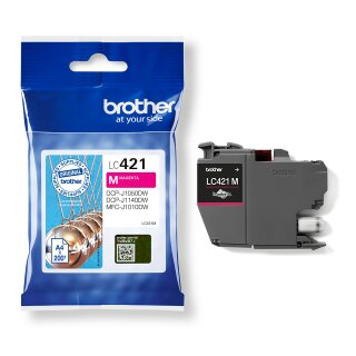 Brother LC-421M Tintenpatrone Magenta – ca. 200 Seiten