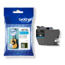 Brother LC-421XLC Tintenpatrone Cyan – ca. 500 Seiten