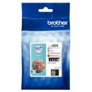 Brother LC-424 Tintenpatronen Schwarz, Cyan, Magenta,...