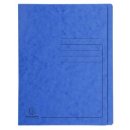Schnellhefter Colorspan 355g/qm, für DIN A4, mit Beschriftungsfeld, für 350 Blatt, Farbintensiv, robust, blau
