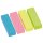 Haftstreifen inFO brilliant Mix, 15 x 50 mm, 4 x 100 Streifen,  sortiert: blau, pink, gelb, grün
