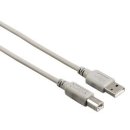 USB Anschlusskabel A-Stecker-B-Stecker, 1,5 m, grau