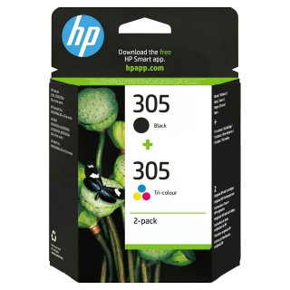 HP 305 Tintenpatronen im 2er-Pack schwarz/tri-color