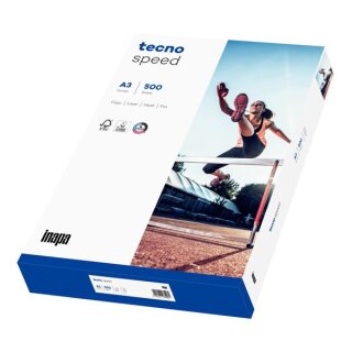 Kopierpapier, Tecno Speed, DIN A3, 80g/qm, 1 Packung = 500 Blatt, weiß