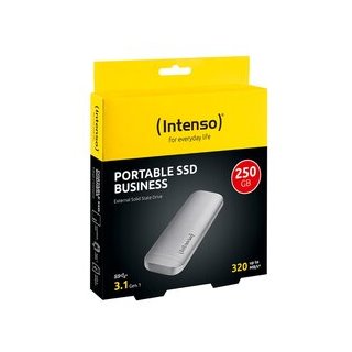 Externe SSD Festplatte Business, 250 GB, anthrazit, USB 3.2 Gen 1 Anschluss, 114 x 40 x 9 mm, 39 g