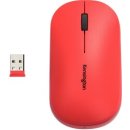 Maus, klabellos, Bluetooth und Nano-USB-Empfänger, rot