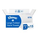 Falthandtücher Kleenex Interfold weiß, für Spender 6945, 6956, 7171,