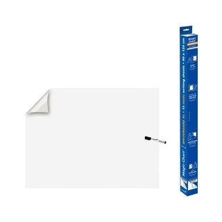 Magic-Chart Whiteboard Folie 90 x 120 cm, blanko, 15 Blätter, 1 edding non-permanent Boardmarker, statisch haftend