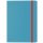 Eckspannermappe Cosy PP, mit Tasche, blau, A4, für ca. 150 Blatt, 3 Klappen,  Gummibandverschluss