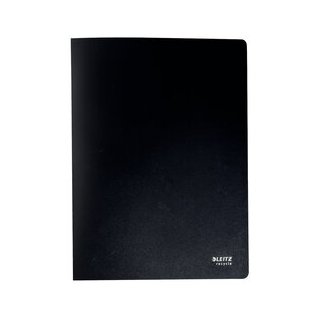 Sichtbuch Recycle, A4, schwarz, 20 dokumentenechte Hüllen, oben offen