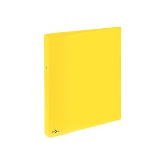 Ringbuch für DIN A4, 2 Ringe Ø 25 mm, PP, Rückenbreite: 33 mm, gelb