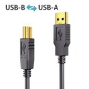 aktives USB-2.0-Kabel, schwarz, 5 m, 480Mbps und 0,5A...