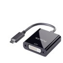 Adapter iSerie, USB-C auf DVI, schwarz, 0,10 m, WUXGA /1 920 x 1200