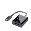 Adapter iSerie, USB-C auf DisplayPort, schwarz, 0,10 m,  4K60Hz