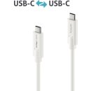 USB-C Kabel iSerie, USB-C auf USB-C, 3.1, Gen 2, 10Gbps, weiß, 0,5 m