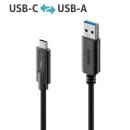 USB-C Kabel iSerie, USB-C auf USB-A, 3.1, Gen 1, 5Gbps, schwarz, 0,5 m