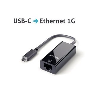 USB-C-Kabel auf Ethernet, schwarz, 0,10 m, iSerie,