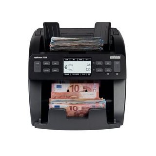 Banknotenzählmaschine rapidcount T575, Stück- und Wertzähler, Echtheitsprüfung: UV, IR, MT, MG und CIS-Prüfung, für mittlere Zählvolumen