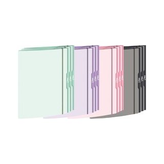 Sammelmappe A4, pastell, farbig sortiert, Gummizug, Maße (BxH): 240 x 330 mm