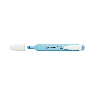 Stabilo Textmarker swing cool, 1-4 mm, mit Clip, pastell, himmlisches blau