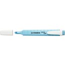 Stabilo Textmarker swing cool, 1-4 mm, mit Clip, pastell, himmlisches blau