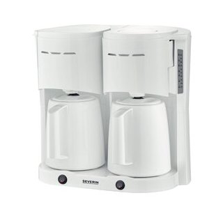 Duo-Filterkaffeemaschine KA5830, weiß, 8 Tassen, 2 x ca. 1000 Watt
