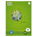 Green Collegeblock, A4, liniert, 80 Blatt, 70g/qm, LIN 21