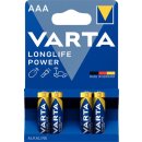 Batterie Micro Longlife Power, AAA 1,5V, Alkali-Mangan, VE = 1 Blister = 4 Batterien
