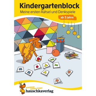 Kindergartenblock mit heraustrennbaren Blättern, ab 3 Jahre