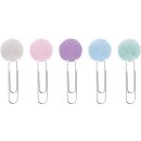 Dekoklammer "Pompons Pastell" Ø 20 mm...