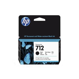 HP 712 Tintenpatrone Schwarz, 38 ml - Original