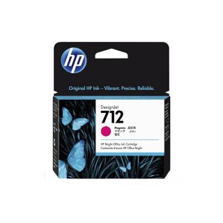 HP 712 Tintenpatrone Magenta, 29 ml - Original