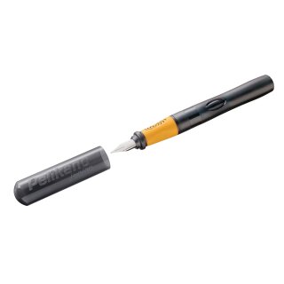 Pelikan Füllhalter Pelikano Junior P68A, transluzent anthrazit, Feder "L" für Linkshänder