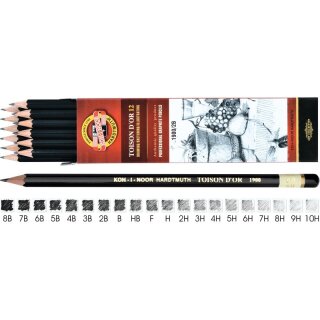 Graphitstift "Toison Dor" Mine: 2,0mm, Härte: 6H, 1 Stift