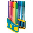 Stabilo Pen 68 Fasermaler 20er ColorParade im Kunststoffetui türkis