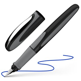 Schneider Füllhalter "Ray" mit ergonomisch gummiertem Griff RH, Onyx