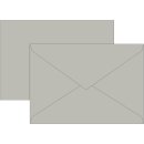 Briefumschlag B6, grau seidengefüffert, VE = 10 Stück