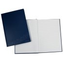 Notizbuch Kladde A5 liniert 96 Blatt Kartoneinband blau