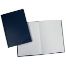 Notizbuch Kladde A5 unliniert 96 Blatt Kartoneinband blau