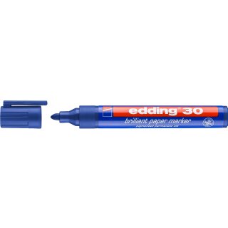 Edding 30 Brilliant Paper Marker, blau