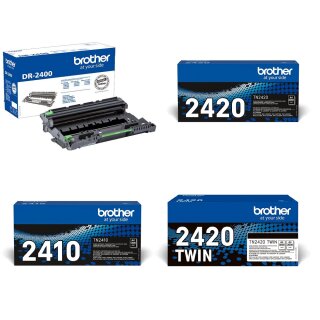 Brother TN-2410 / TN-2420 / DR-2400 Toner und Trommel Original - Variante wählbar