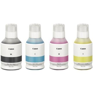 Canon 56 Tintenflaschen schwarz, cyan, magenta und gelb
