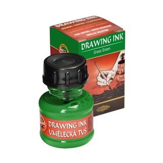 Zeichentusche / Profi-Künstlertusche 20g im  Glas, Drawing Ink - Pea Green