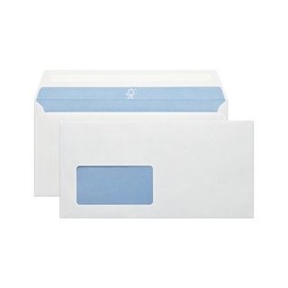 Briefumschläge DIN lang mit Fenster selbstklebend weiß