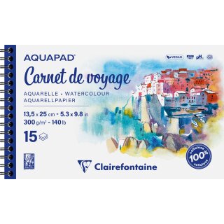 Aquapad Reisealbum 13,5x25 cm, 15 Blatt 300g /m²